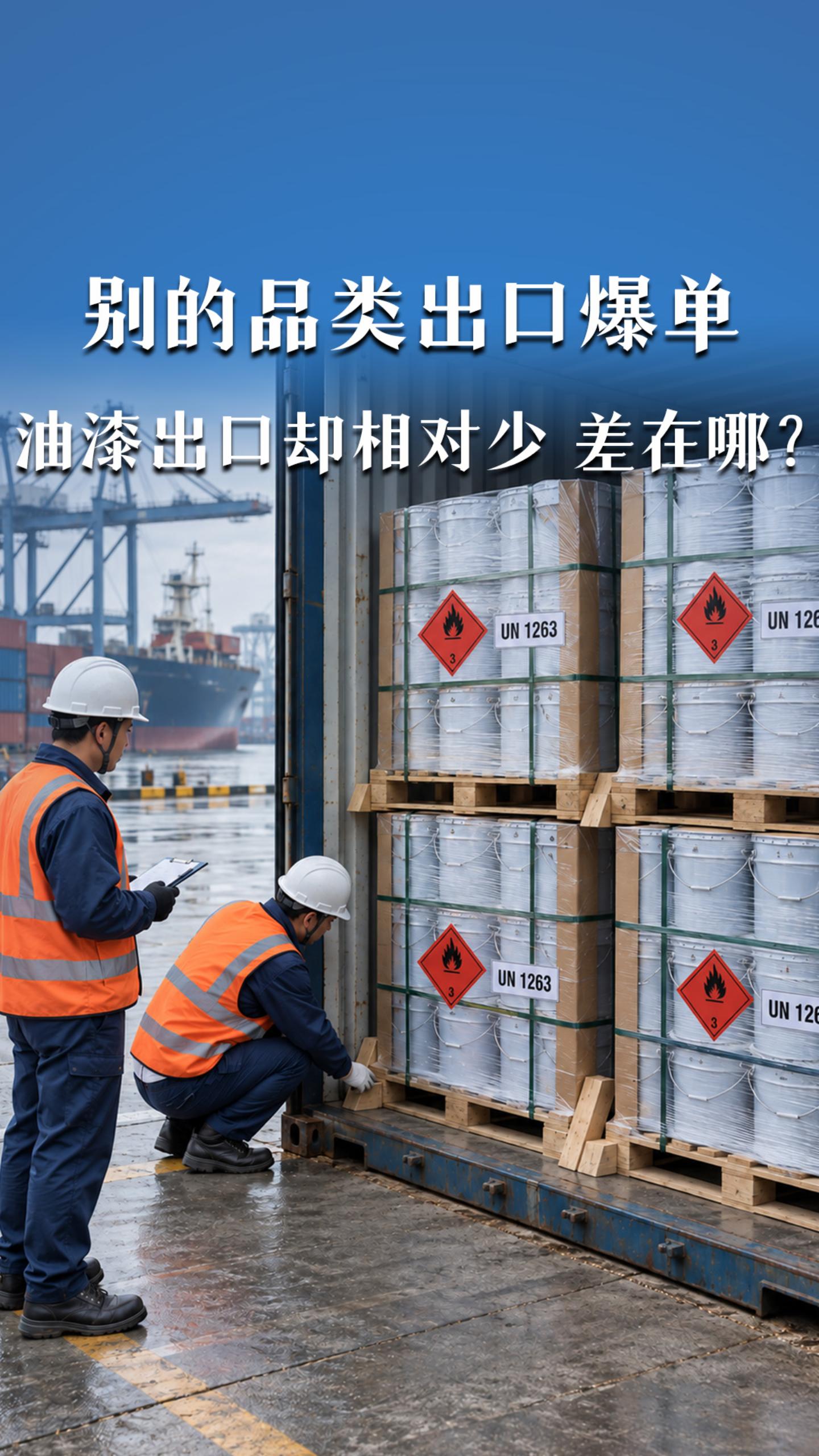 别的品类出口爆单，油漆出口却相对少，差在哪？