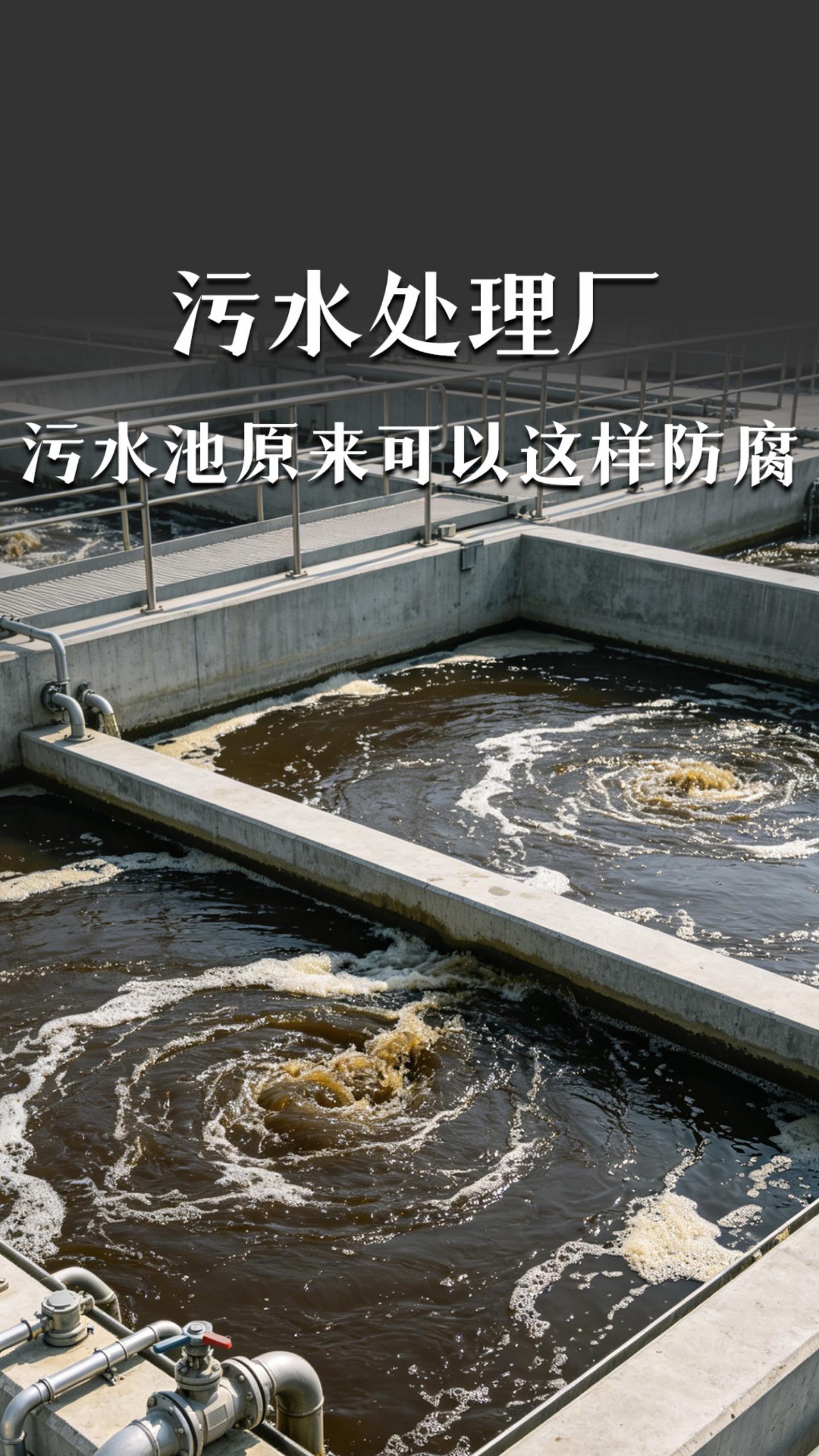 污水处理厂，污水池原来可以这样防腐